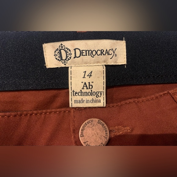 Democracy Women's Pants Jeans Ab
Technology Rust Color Cropped
Frayed NWT - 14 - Picture 3 of 10